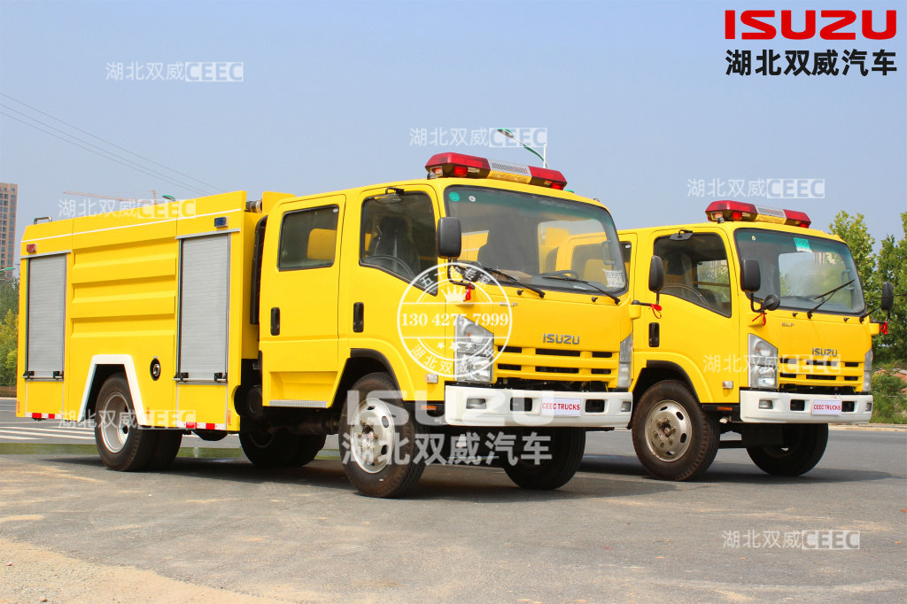 五十铃 5方水罐消防车 出口迪拜专供