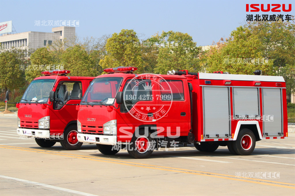 厂家直销出口型社区庆铃五十铃2方 水罐泡沫消防车 