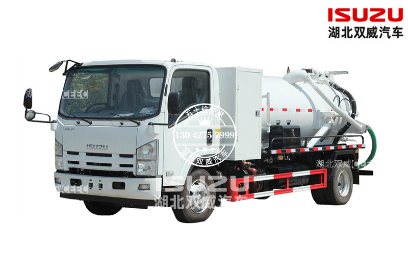 五十铃700P 5方真空吸污车 出口定制
