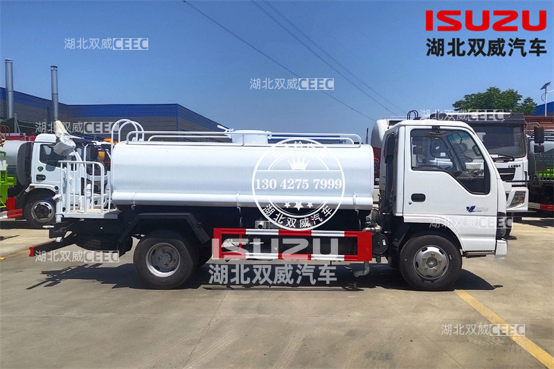 庆铃五十铃国六600P 5方洒水车