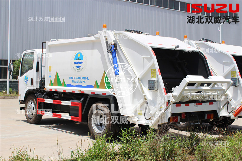 五十铃700P国五10方压缩式垃圾车 出口定制