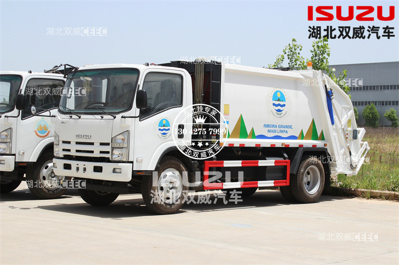 五十铃700P国五10方压缩式垃圾车 出口定制