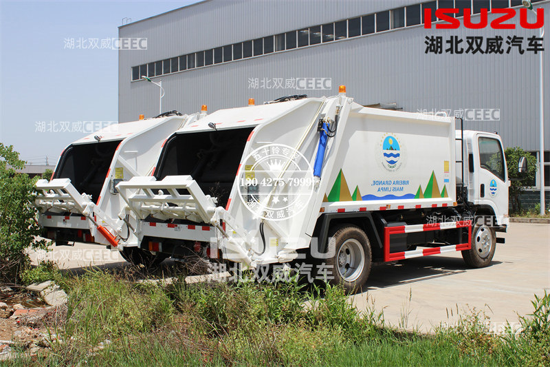 五十铃700P国五10方压缩式垃圾车 出口定制