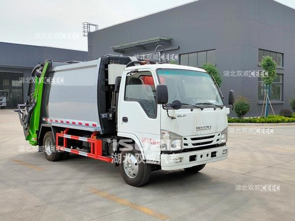 庆铃五十铃程力威牌CLW5070ZYSQ6压缩式垃圾车
