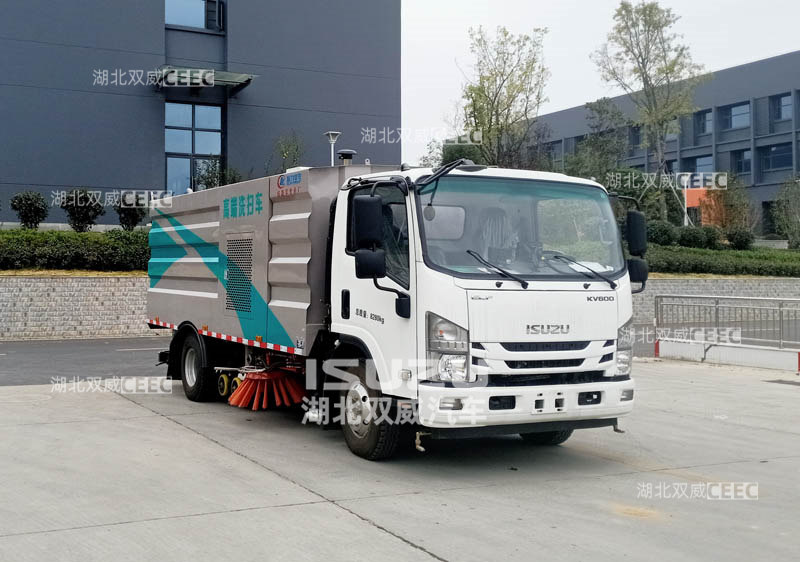 庆铃五十铃程力威牌CLW5080TXSQ6型洗扫车