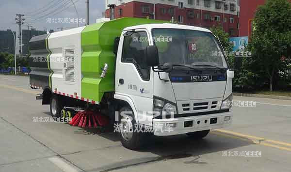 庆铃五十铃华通牌HCQ5070TXSQL6型洗扫车