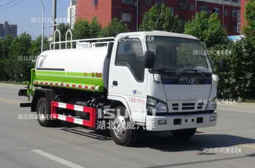 强力推荐国六五十铃华通牌HCQ5070GPSQL6型绿化喷洒车