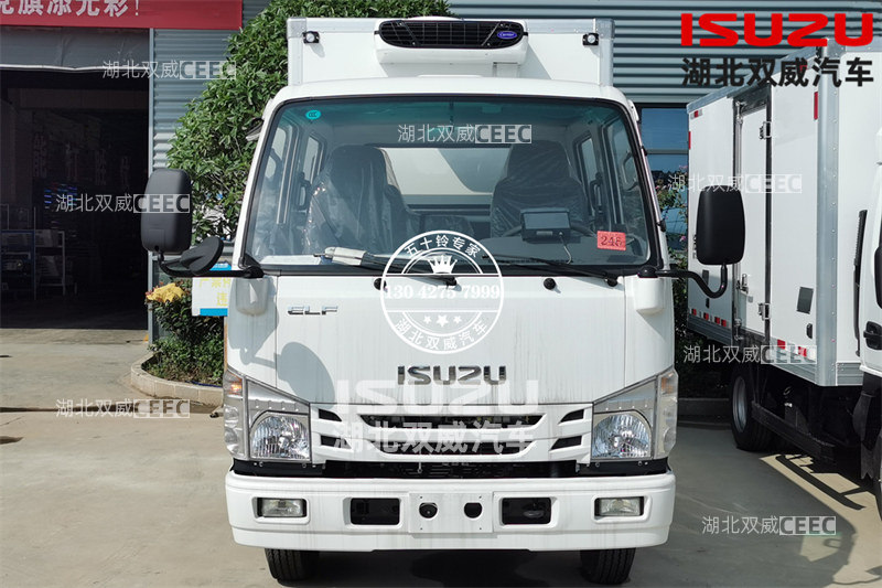 国六热销车型 庆铃五十铃100P 双排座冷藏车 冷链运输车