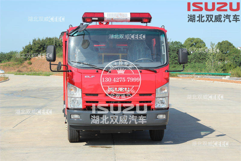 国六热门车型 庆铃五十铃700P 3.38吨水罐泡沫消防车 消防洒水车