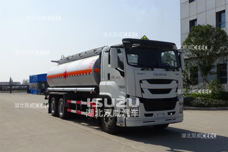 五十铃国六新款醒狮牌SLS5260GRYQ6易燃液体罐式运输车