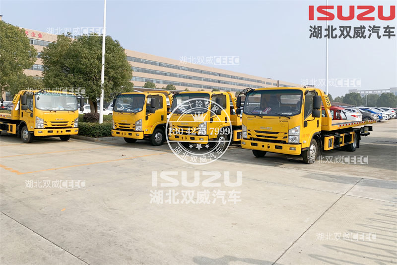 热门车型庆铃五十铃国六KV100 道路救援平板清障车 拖运车 皮卡清障车