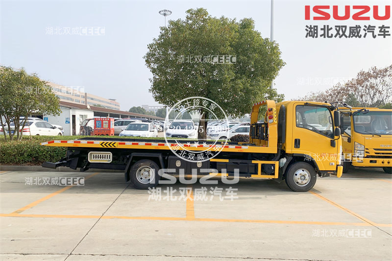 热门车型庆铃五十铃国六KV100 道路救援平板清障车 拖运车 皮卡清障车