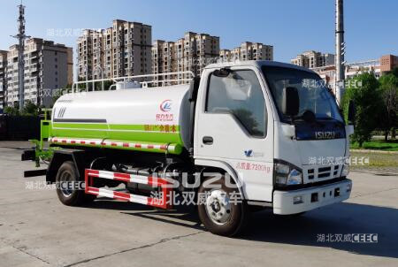 国六新款车型五十铃程力威牌CLW5070GPS6CS绿化喷洒车