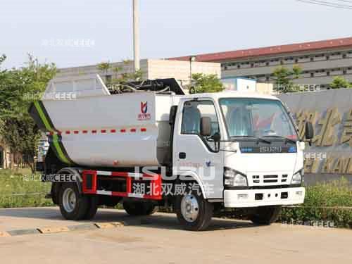 国六五十铃车型凯力风牌KLF5070ZZZQ6自装卸式垃圾车