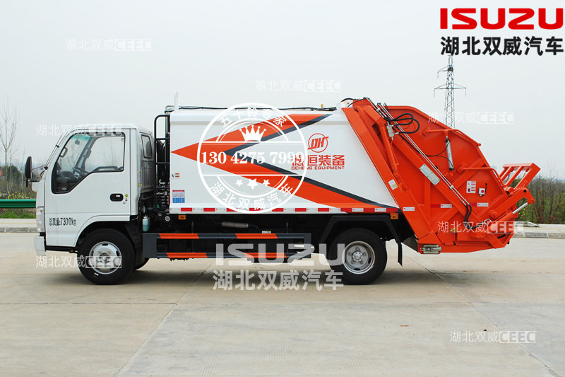 新款车型！庆铃五十铃国六100P 6方压缩垃圾车