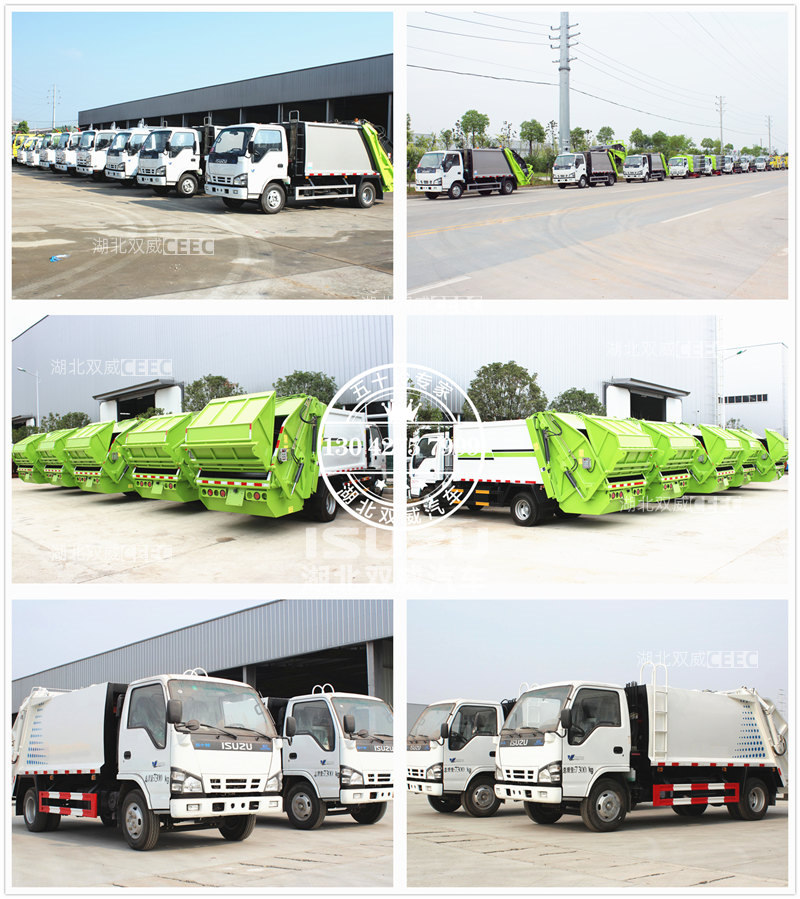 五十铃压缩垃圾车批量发车_副本.jpg